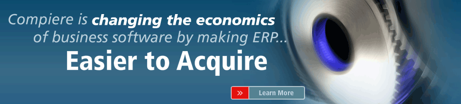 Compiere ERP is an open source Enterprise Resource Planning solution that makes ERP easier