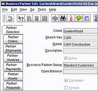 ERP software demo - How to show Business Partner Transactions