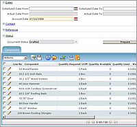 ERP software demo - Compiere Manufacturing